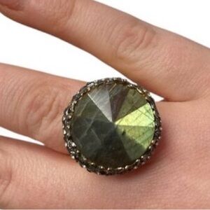 💙Alexis Bittar Labradorite Stone Ring💙 size 7-Women’s jewelry-academia-bold💙